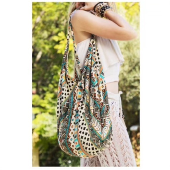 WOMEN'S HANDCRAFTED SHOULDER BAG W/ZIPPER "RUGGINE" BOHEMIAN RHAPSODY ~NEW - Picture 1 of 5